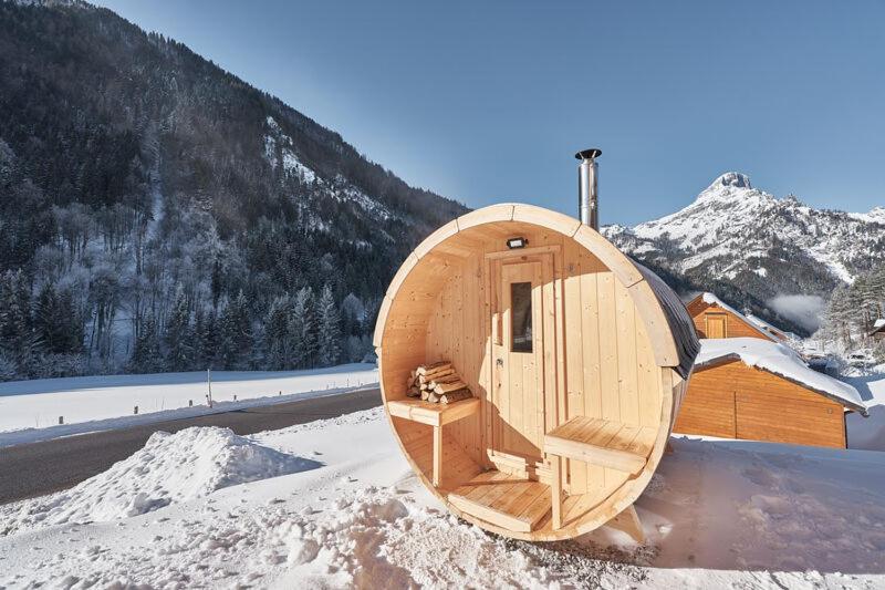 Naturparkresort Xeis Natur Apartments Johnsbach Buitenkant foto